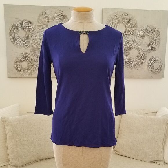 BOSS Epina Purple Top sz Small. - Picture 2 of 7